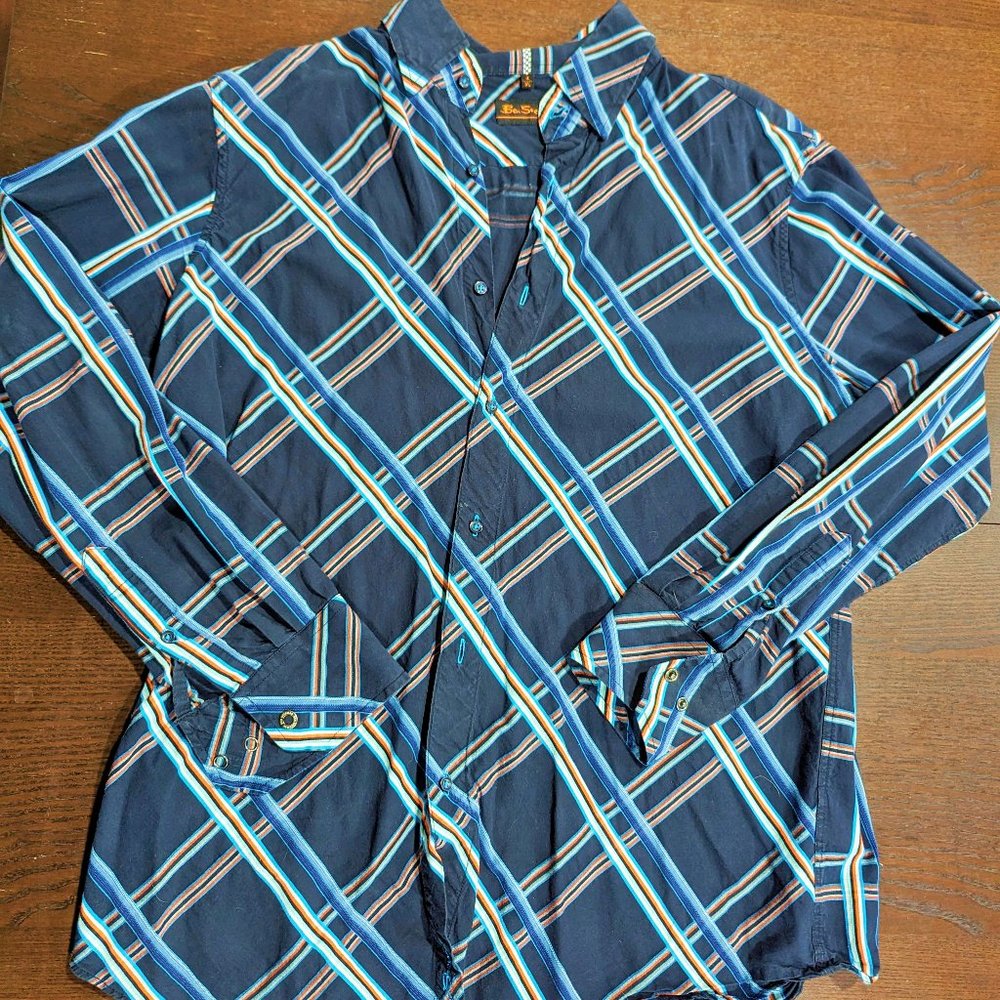 Ben Sherman Dress Shirt Casual Fun Men's XL